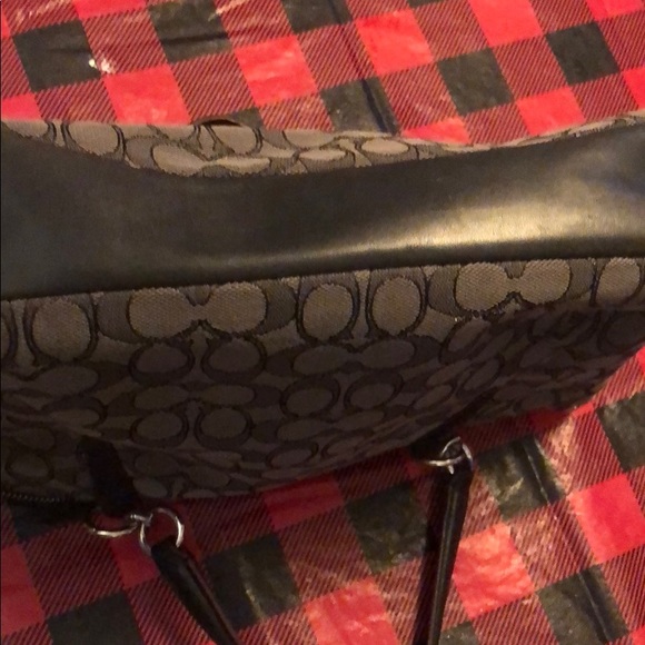 Coach handbag, black coach logo - Picture 4 of 6